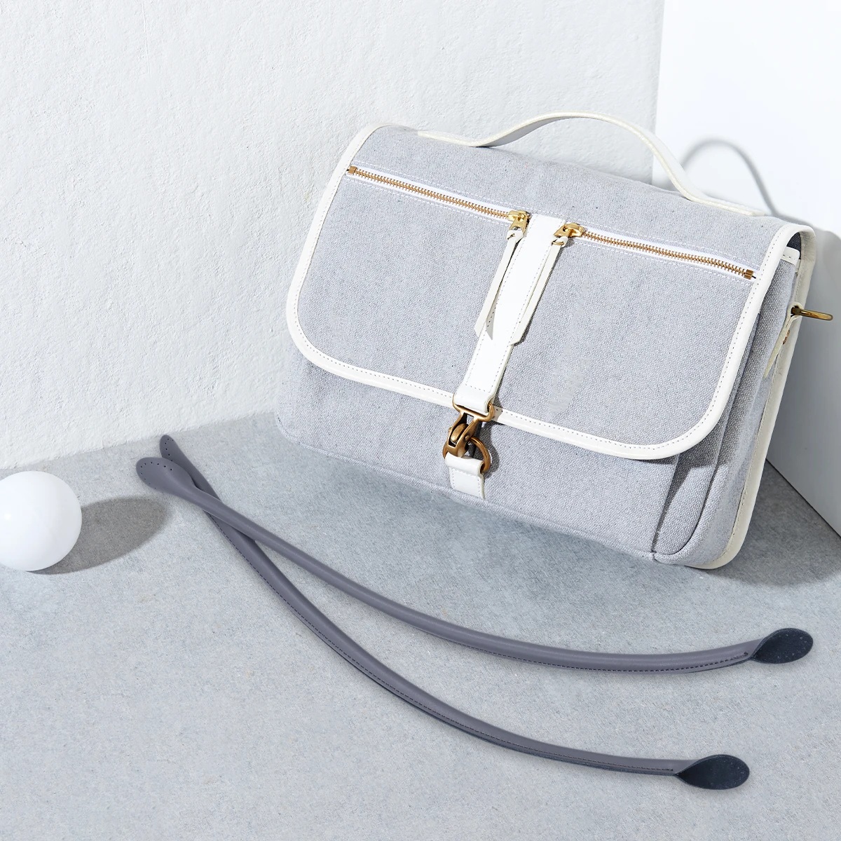 

1 Pair 40Cm Thickened Diy Sewing Handbag Strap Replacement For Tote Bag Bright Color Handle Flap End Accessories Bag