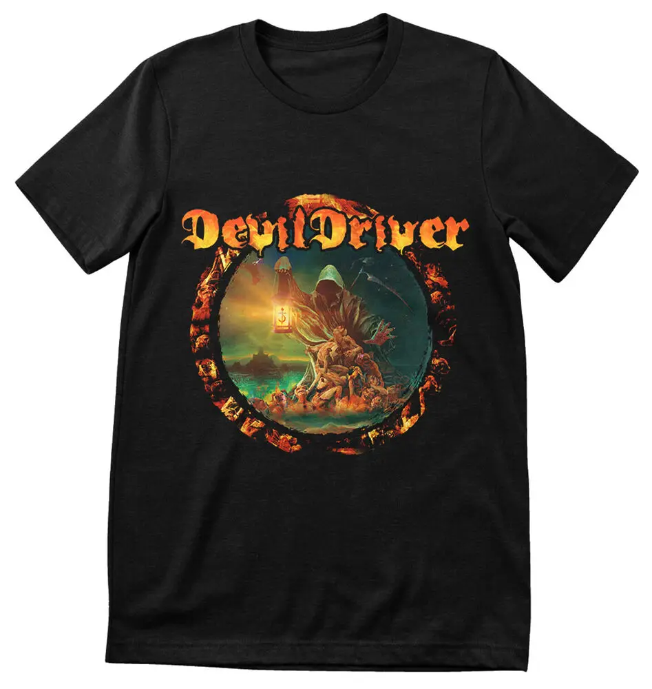 Devildriver - Dealing With Demons T Shirt High Quality 100%Cotton Short Sleeve