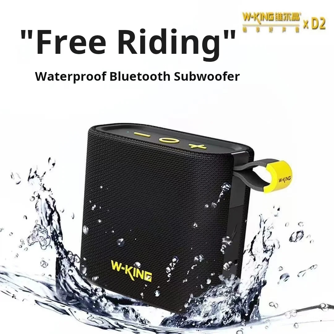 

W-KING D2 Mini Wireless Bluetooth Speaker Portable subwoofer Outdoor IPX7 Waterproof Bicycle Riding Card Insert Mini Speaker