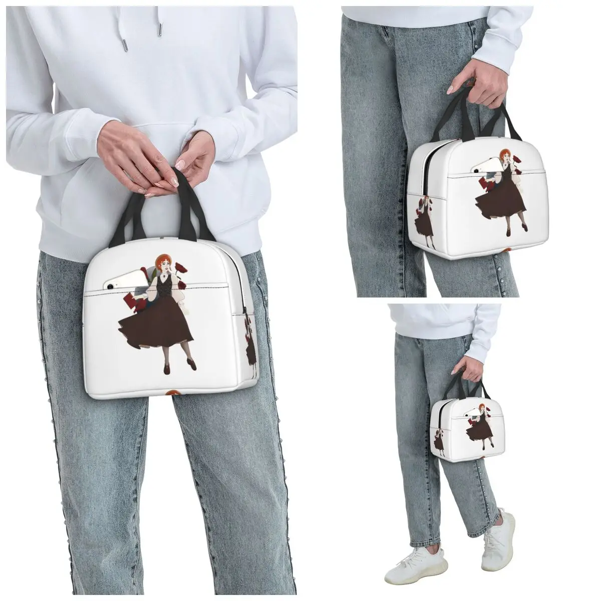 Anne Of Green Gables Insulated Lunch Bag for Kids School Cooler Thermal Food Box Tote Leakproof Lunch Boxes Container