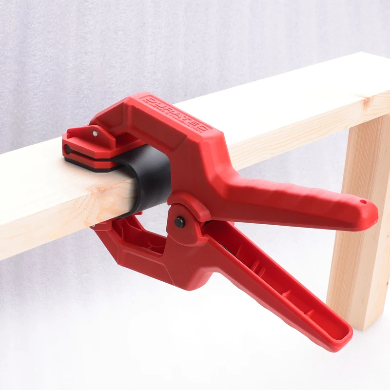 DURATEC Belt Spring Clamp Woodworking Fixture Aviation Model Photo Frame Quick Fixing Clamp C Clamp for Surface Protection