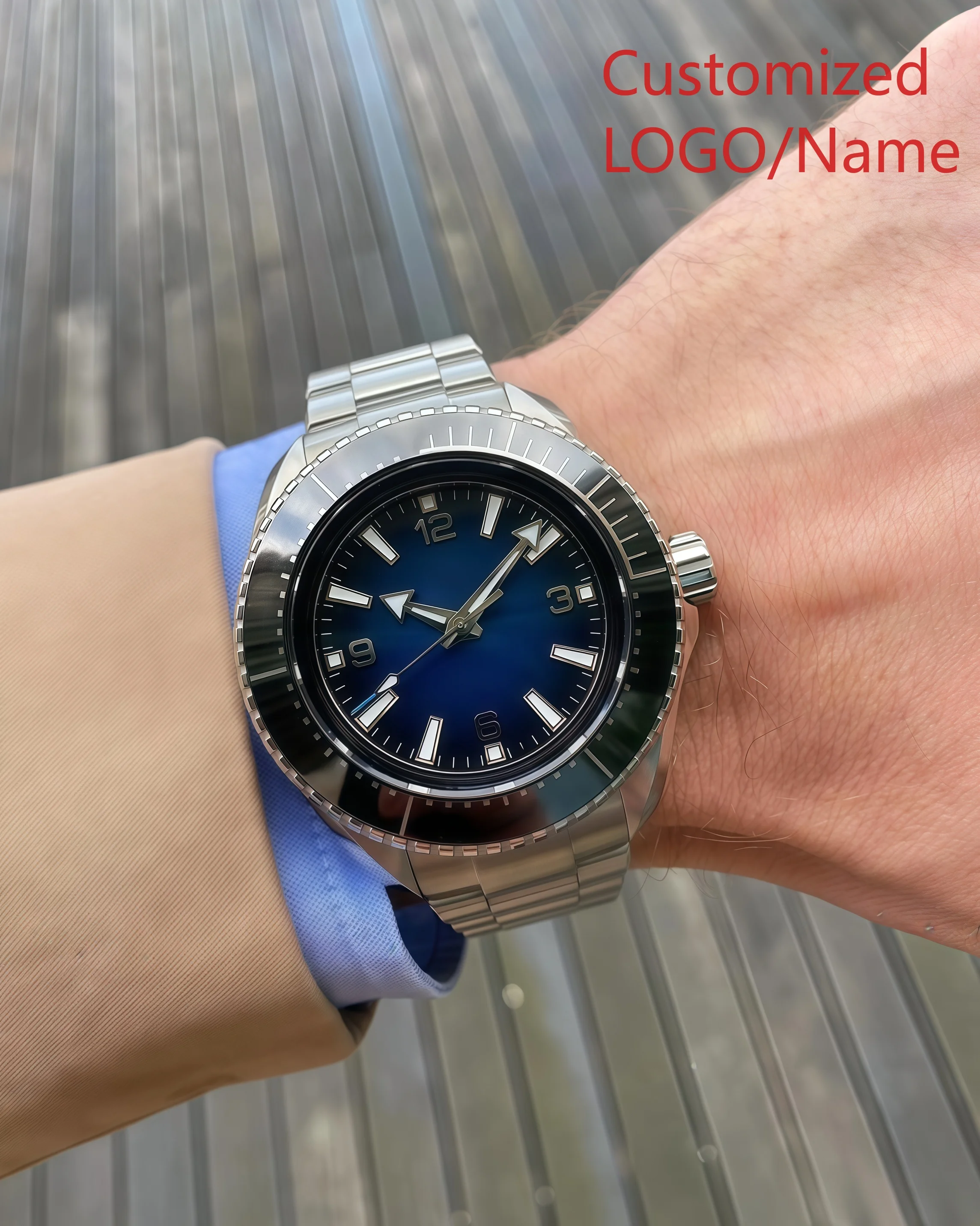 

A182 Store Customized Watches 43mm Men Automatic Movement 904l Stainless Steel Watch