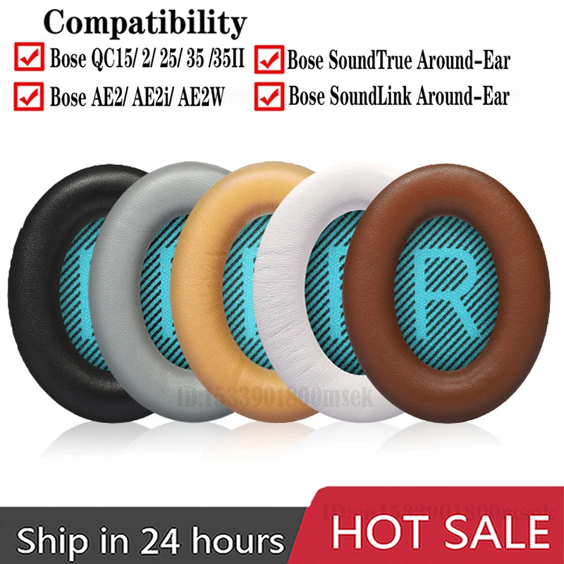 Replacement Earpads For BOSE QuietComfort QC 2 15 25 35 qc35 ii Ear Cushion BOSE QC35 QC25 QC15 AE2 SoundTrue Headphone Ear Pad