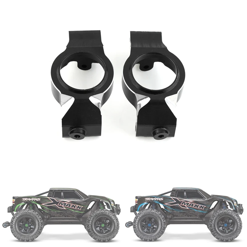 2Pcs Aluminum Alloy Front Caster Block C-Hubs For 1/5 Traxxas X-Maxx Xmaxx 6S 8S RC Monster Truck Upgrade Parts