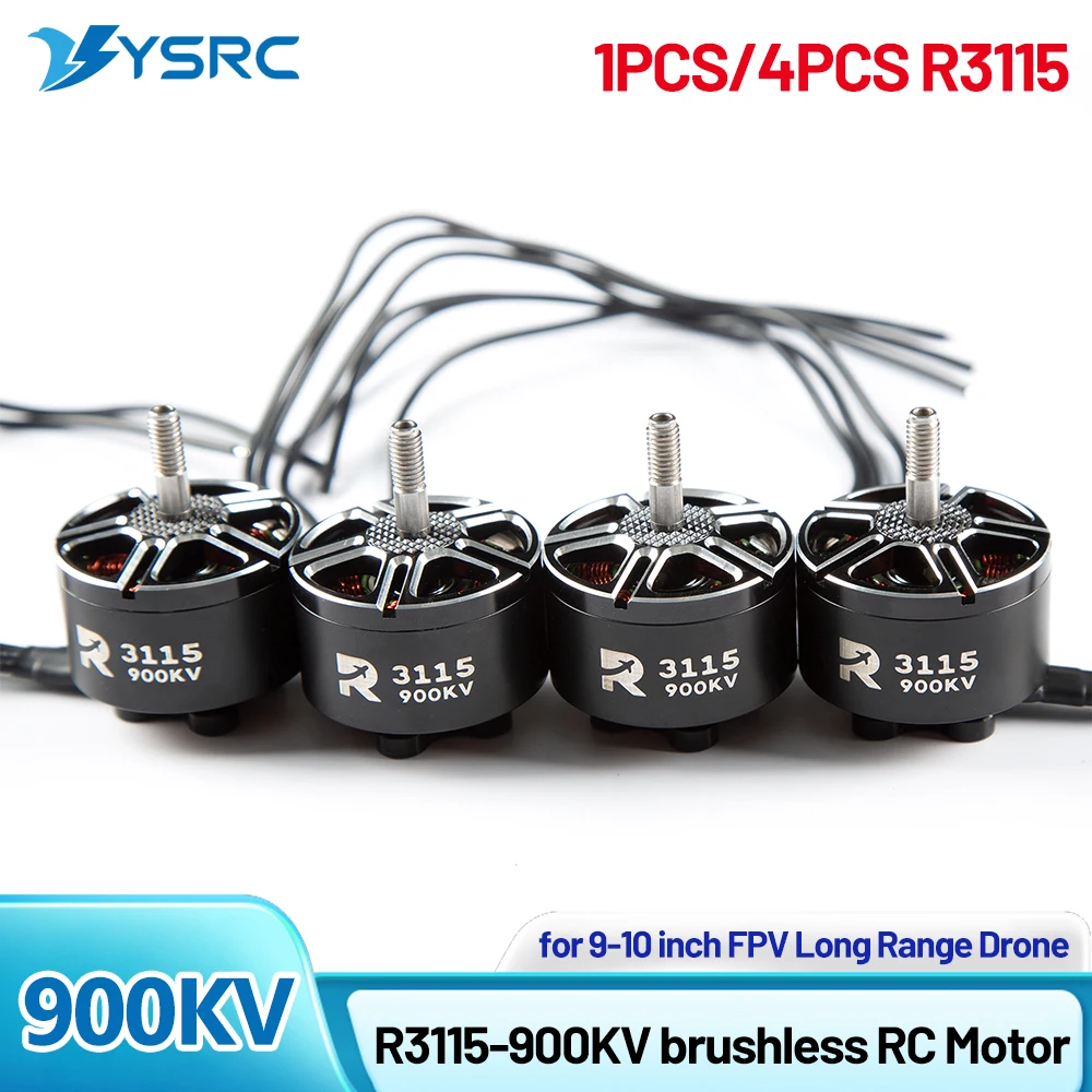 

R3115 900KV 3-6S Brushless Motor FPV Quadcopter Motor for RC Multirotor X-Class FPV Freestyle Mark4 9-10inch FPV Frame Kit