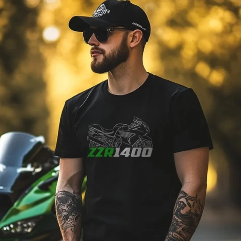 

Футболка Kawasaki Motorcycle ZZR1400 для мужчин и женщин, спорт на открытом воздухе, езда на отдыхе, мода для взрослых, 3D-печать