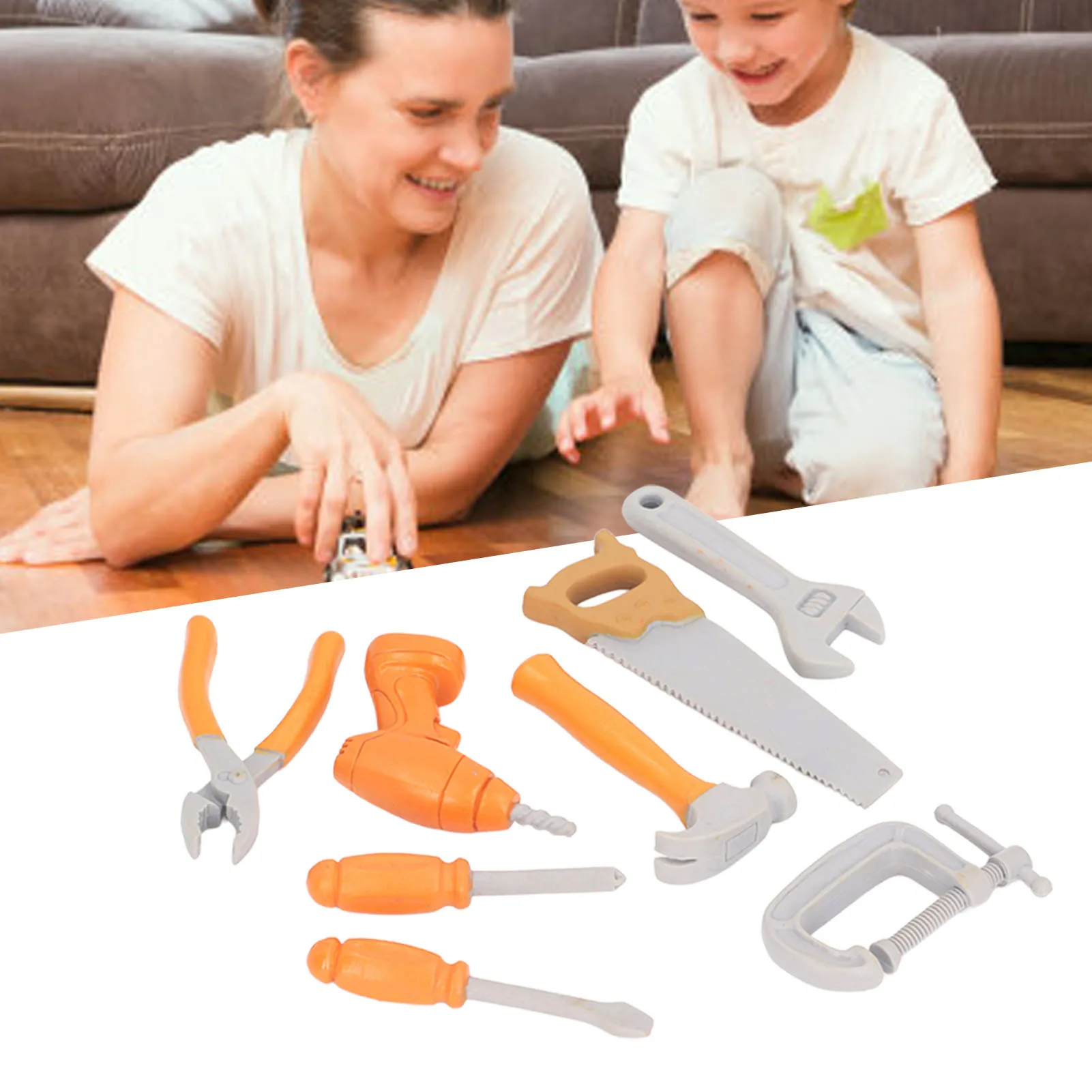 ZK30 Children Repair Tool Set Simulated Drill Hammer Wrench Screwdriver Endless Fun Early Learning Kids Tool Set for Toddlers