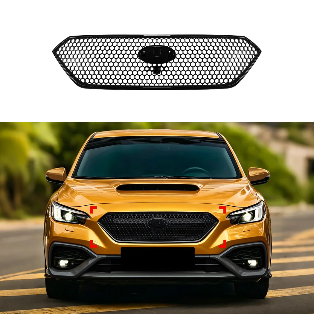 For 2022-2026 Subaru WRX STI VB Racing Front Grille ABS Plastic Body Kit Accessories