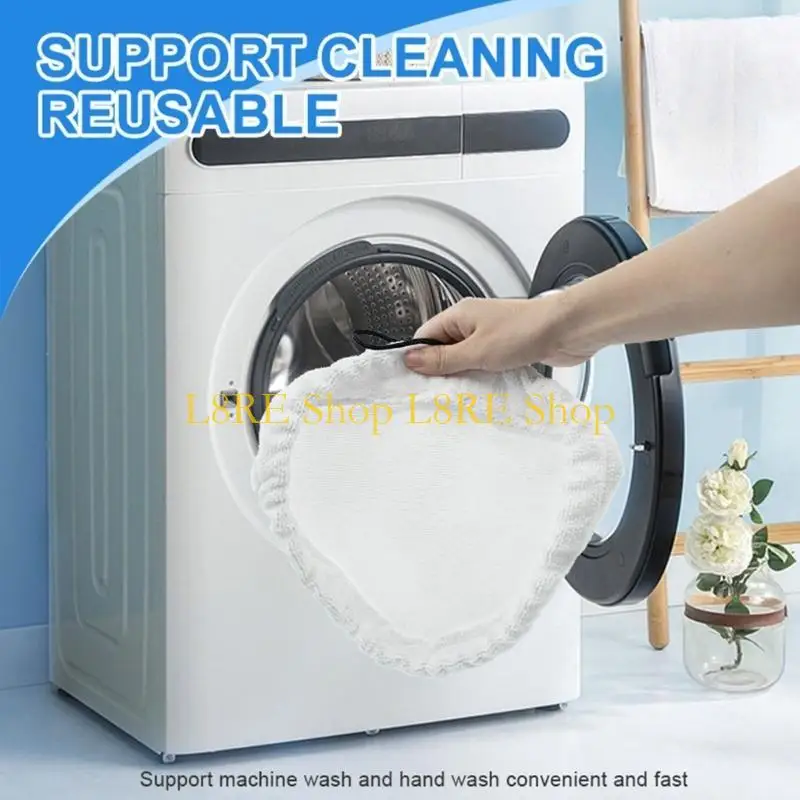 L8RE 3/6/8Pcs Microfiber Steam Mops Replacement Triangles Mops Pads Fit for H20 S302