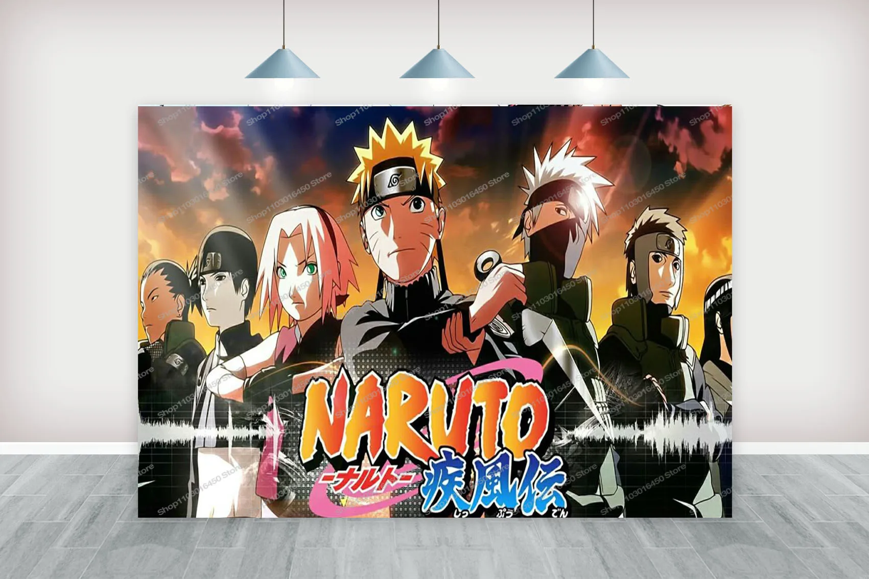 Naruto Backdrop For Boys Birthday Party Custom Kids Photography Background Comics Characters  Photo Baby Shower Banner Decors