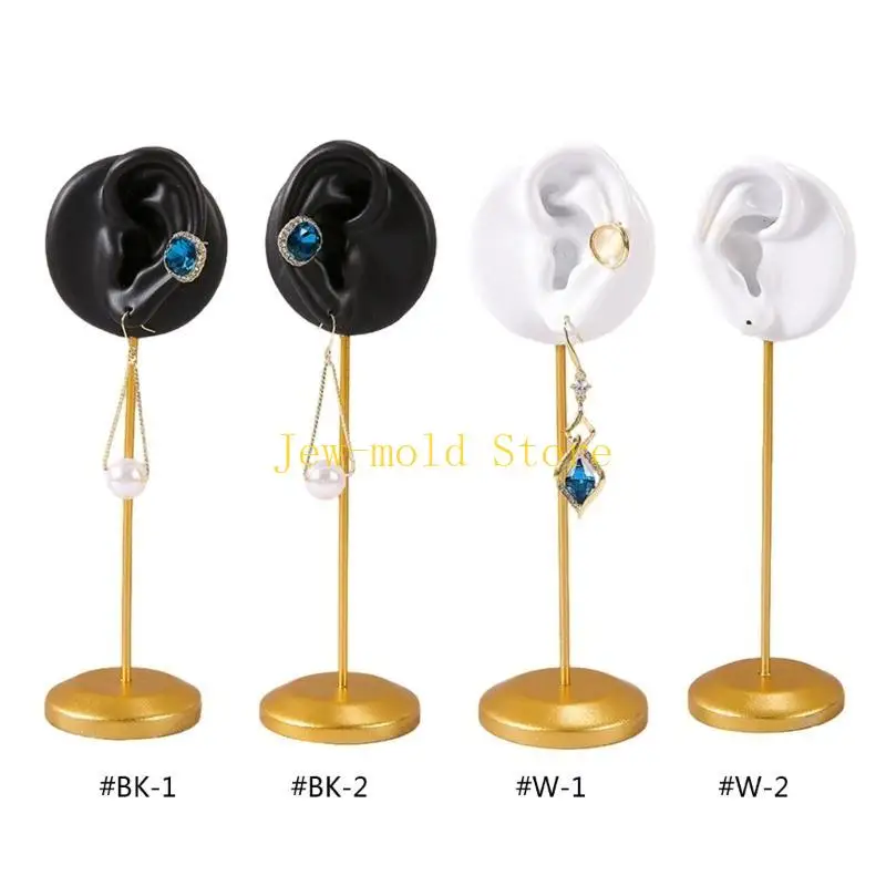 C71B Bông hiển thị nhựa và vật liệu hợp kim Người giữ đồ trang sức Bông Màn hình Bông Trang sức Hiển thị Phụ kiện
