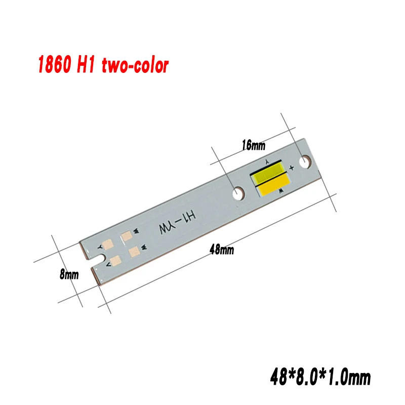 LED 자동차 헤드라이트, CSP C6 1860, 2 색 LED15 W 백색광 및 15 W 따뜻한 백색광 55mil 칩, ZES H7 H4, 2 색 3 등