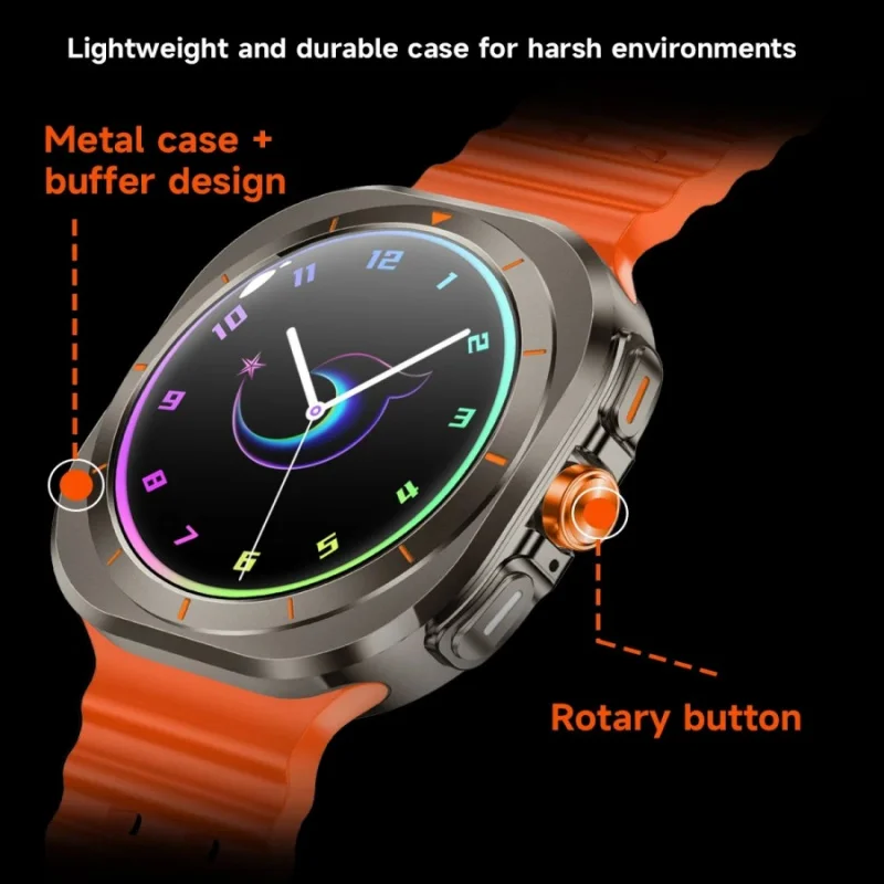 Reloj inteligente multifunción para hombre y mujer, información con Bluetooth, llamadas, GPS, deportivo, resistente al agua, SOS, pantalla completamente táctil, nuevo