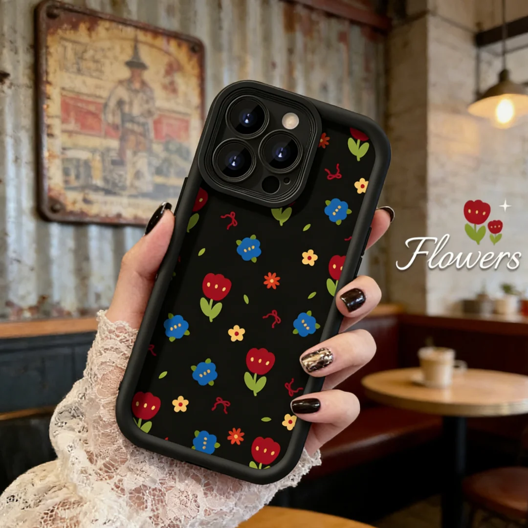 

Case for Samsung Galaxy S25 Ultra S24 FE S23 Plus S22 S21 A05 A14 A15 A24 A23 Durable Cover Camera Protection Male Female Flower
