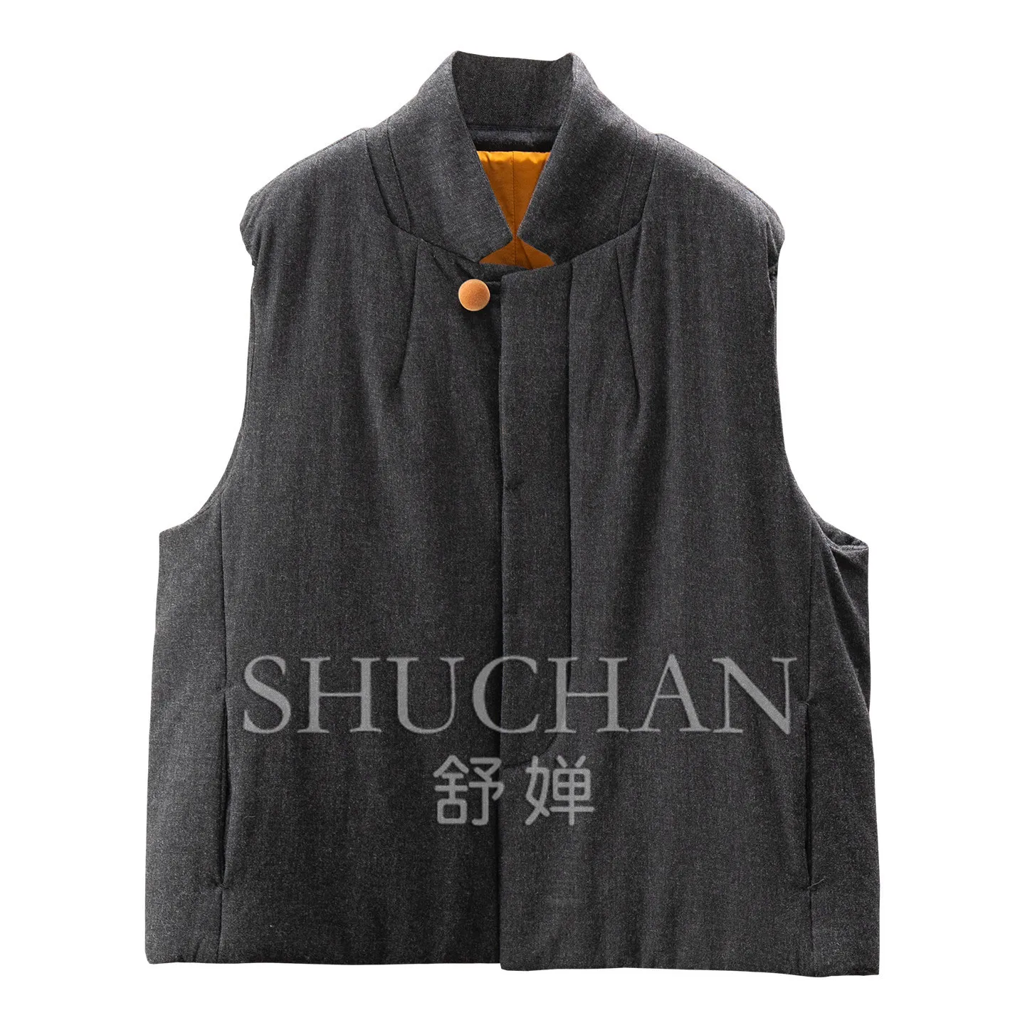 Wool Filled Camel Fleece + Camel Hair Cotton Clothing Vest Female Winter Warm 2026 New Tank Top 380g F526