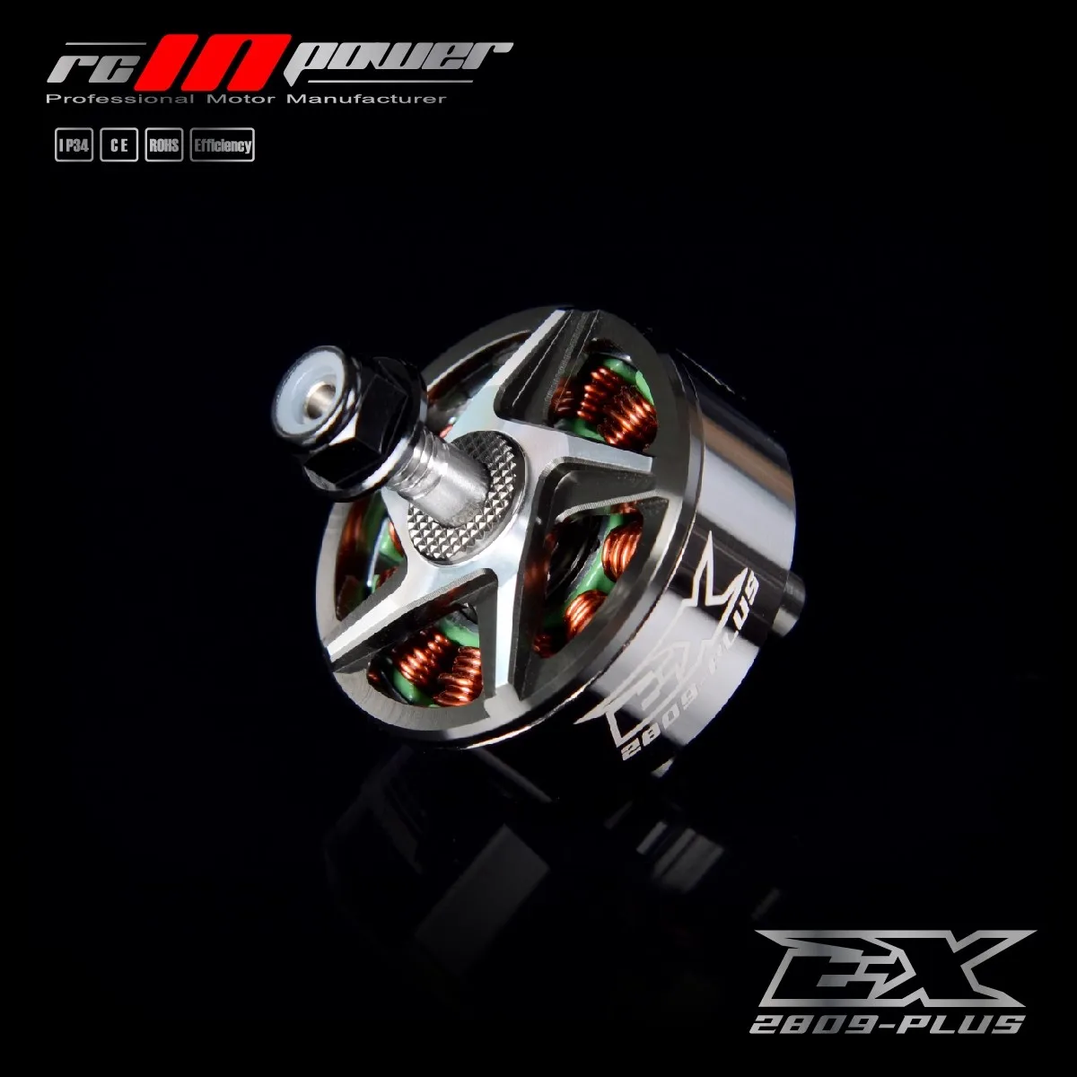 Rinpower Ex 2809 1280kv 4-6s Cinelifter Motor Unibell With 5mm Titanium Alloy Shaft Compatible 7-8inch Propeller For Fpv Drone