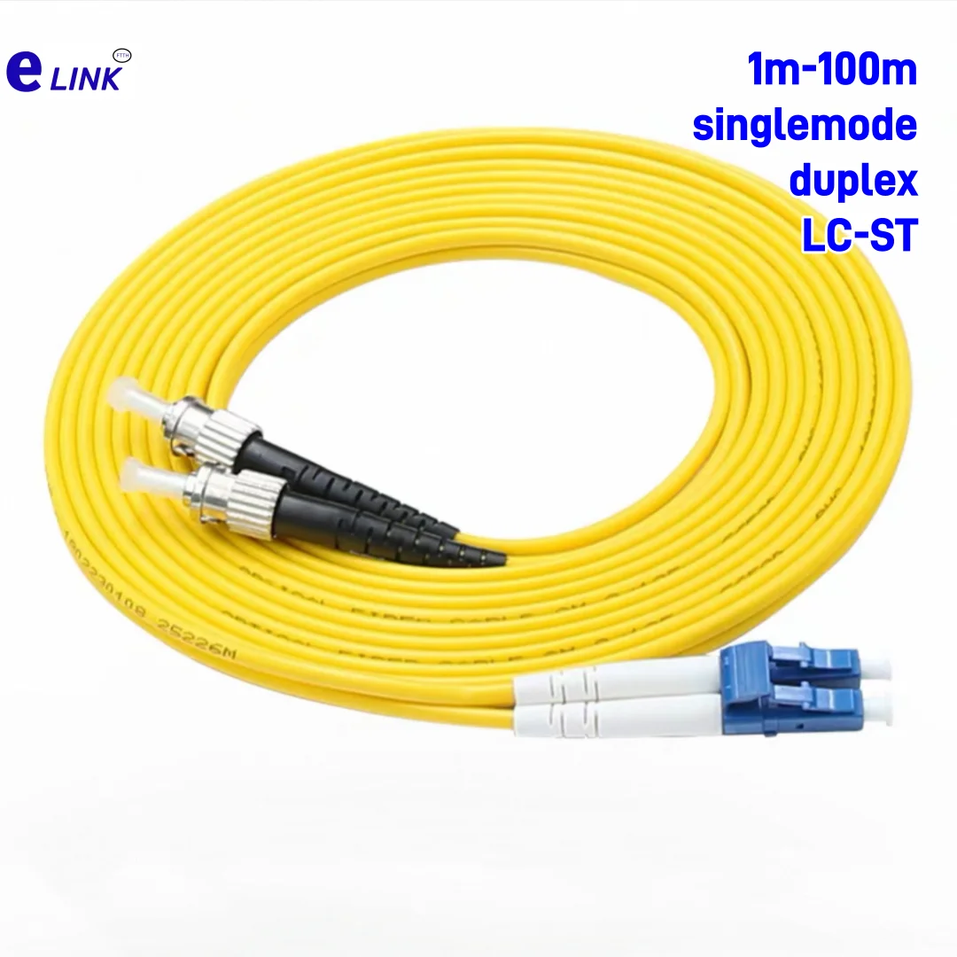

fiber patchcord LC-ST SM Duplex Singlemode 10m 20m 30m 50m 100m ST-LC 3mm 2mm cable optical fibre jumper FTTHELINK