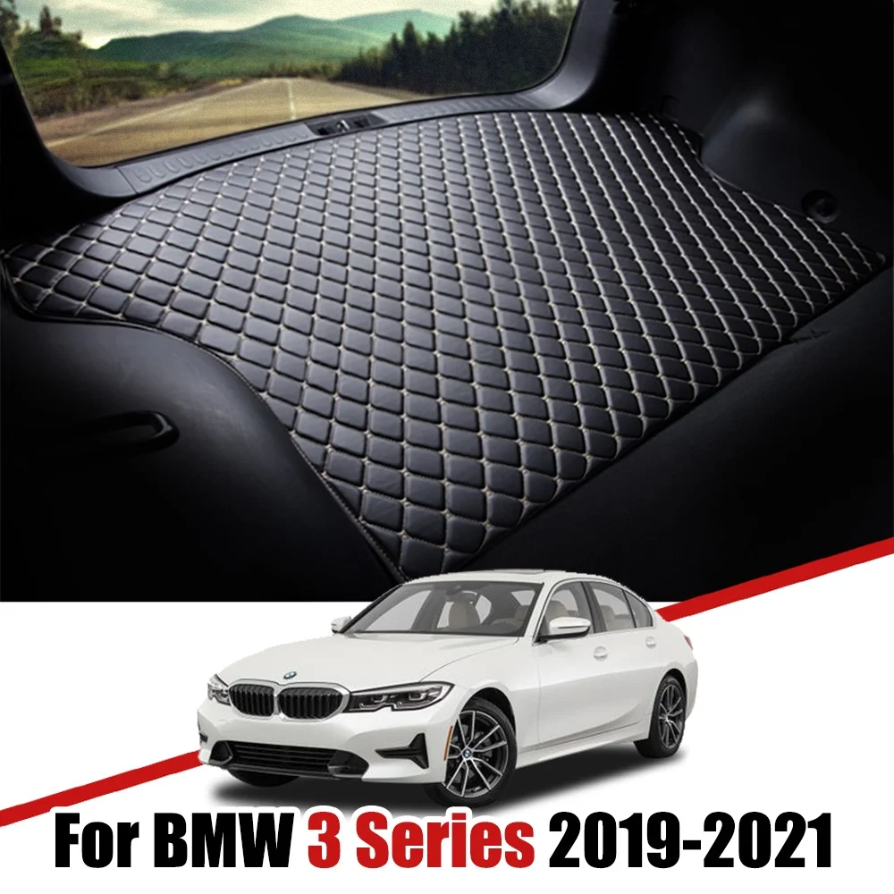 

Custom Car Trunk Leather Mats For BMW 330i 320i 3 Series G20 2021 2019 2020 Waterproof Non-Slip Liner Tray Cargo Accessories