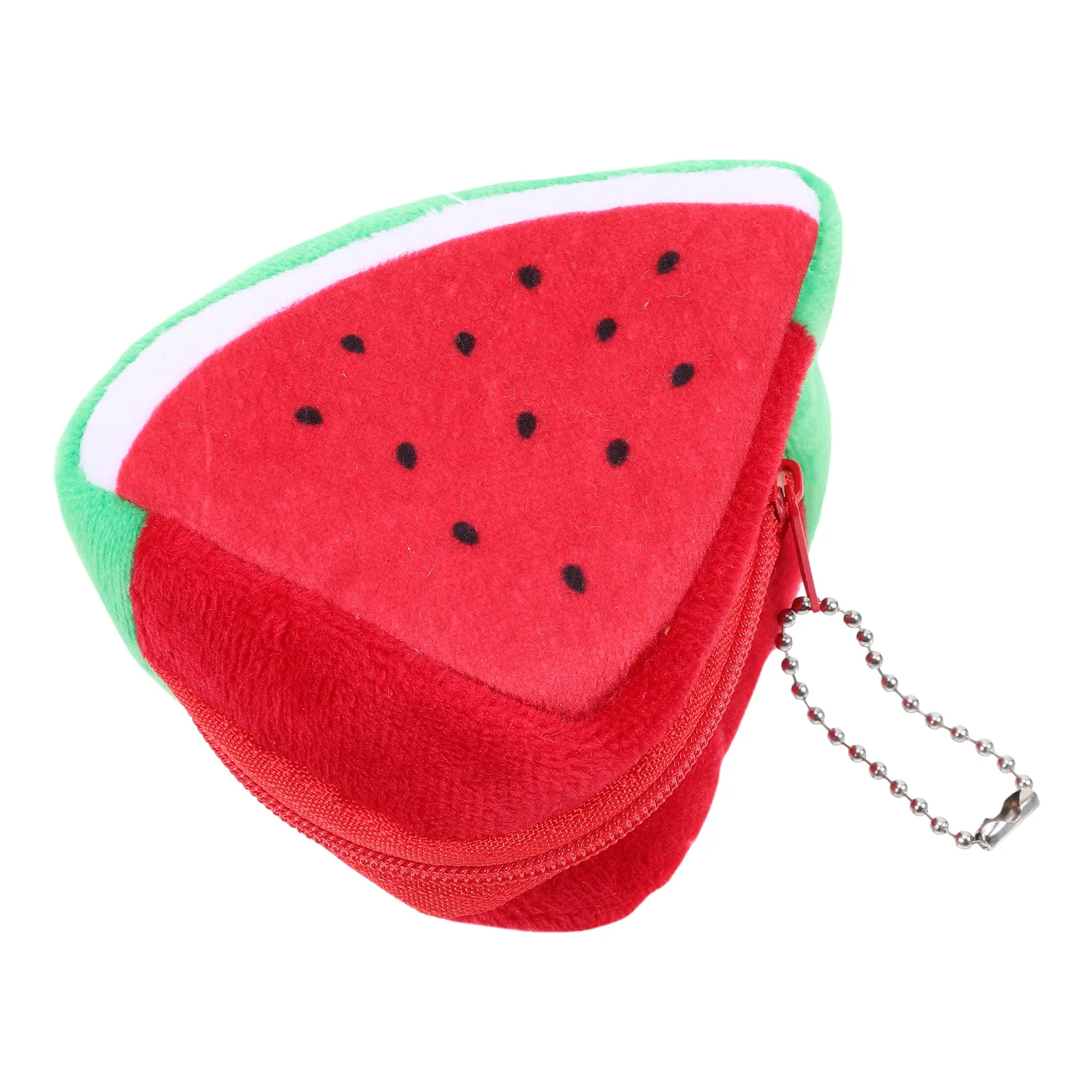 Kiwifruit Coin Purse Small Triangle Wallet Cute Fruit Shape Zipper Change Purse Lightweight Ladies Mini Coins Holder Key Storage