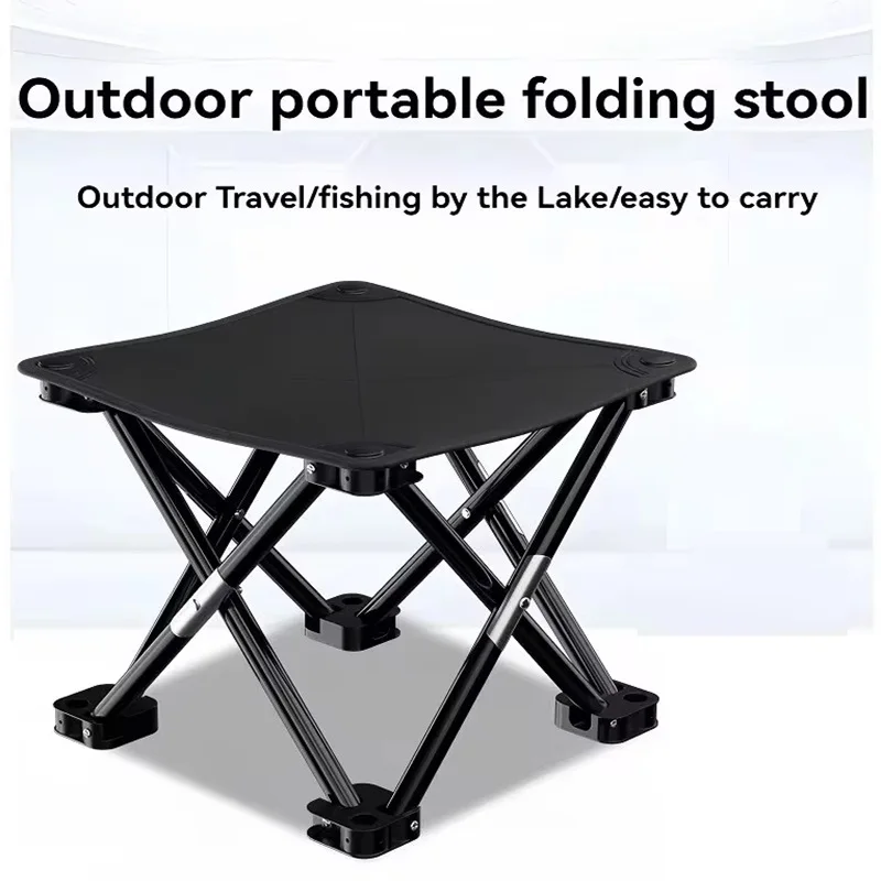 Portable Folding Camping Stool Outdoor Camping Lightweight Samll Chair for Fishing Hiking Gardening and Beach