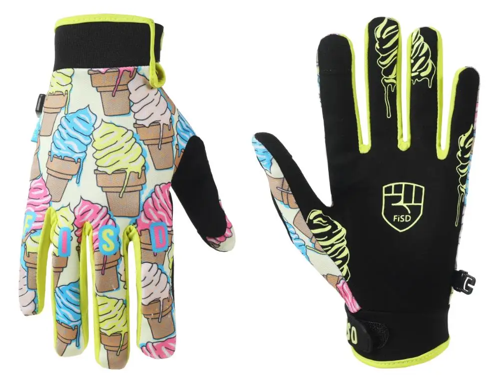 

FISD NEW 2025 Ice cream Touch Screen Motorcycle Gloves Downhill MTB DH MX MTB Riding Gear Protective Gloves Sports Cycling Glove