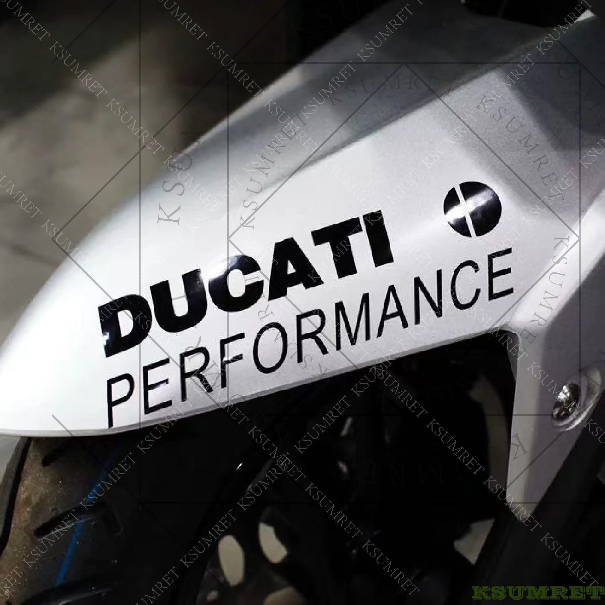 Pegatinas para motocicleta Ducati Performance, calcomanía con logotipo, emblema para tanque, kit de pegatinas reflectantes impermeables para casco