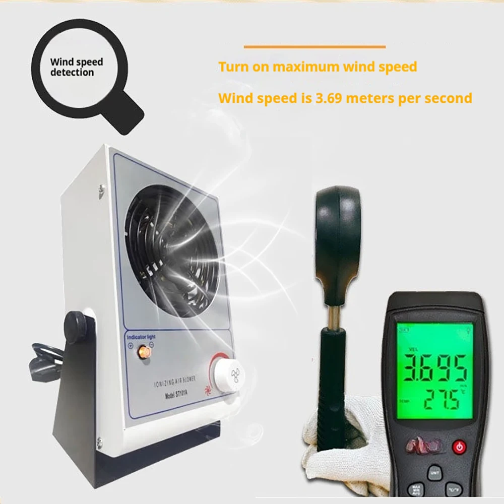 ST-101A PC Ionizing Air Blower Fan Ion Anti-Static Eliminate Equipment ESD Desktop SIMCO Deionizing Fan