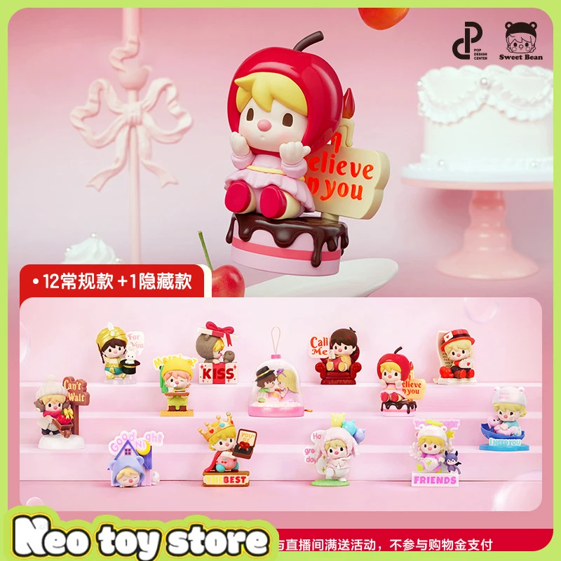 

Оригинальная фигурка Popmart Sweet Bean The Language Of Love Series, слепая коробка, модные игрушки, креативная кукла, экшн-фигурка, украшения, подарки