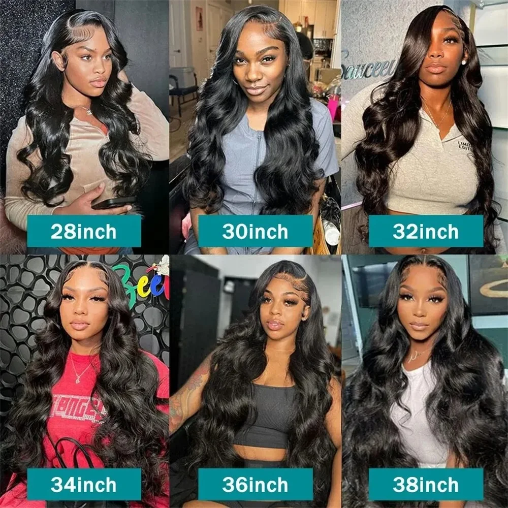 30 38 Inch Body Wave Lace Front Wig 13x4 13x6 Lace Frontal Wigs HD Lace Frontal Brazilian Wigs Human Hair Wigs For Black Women