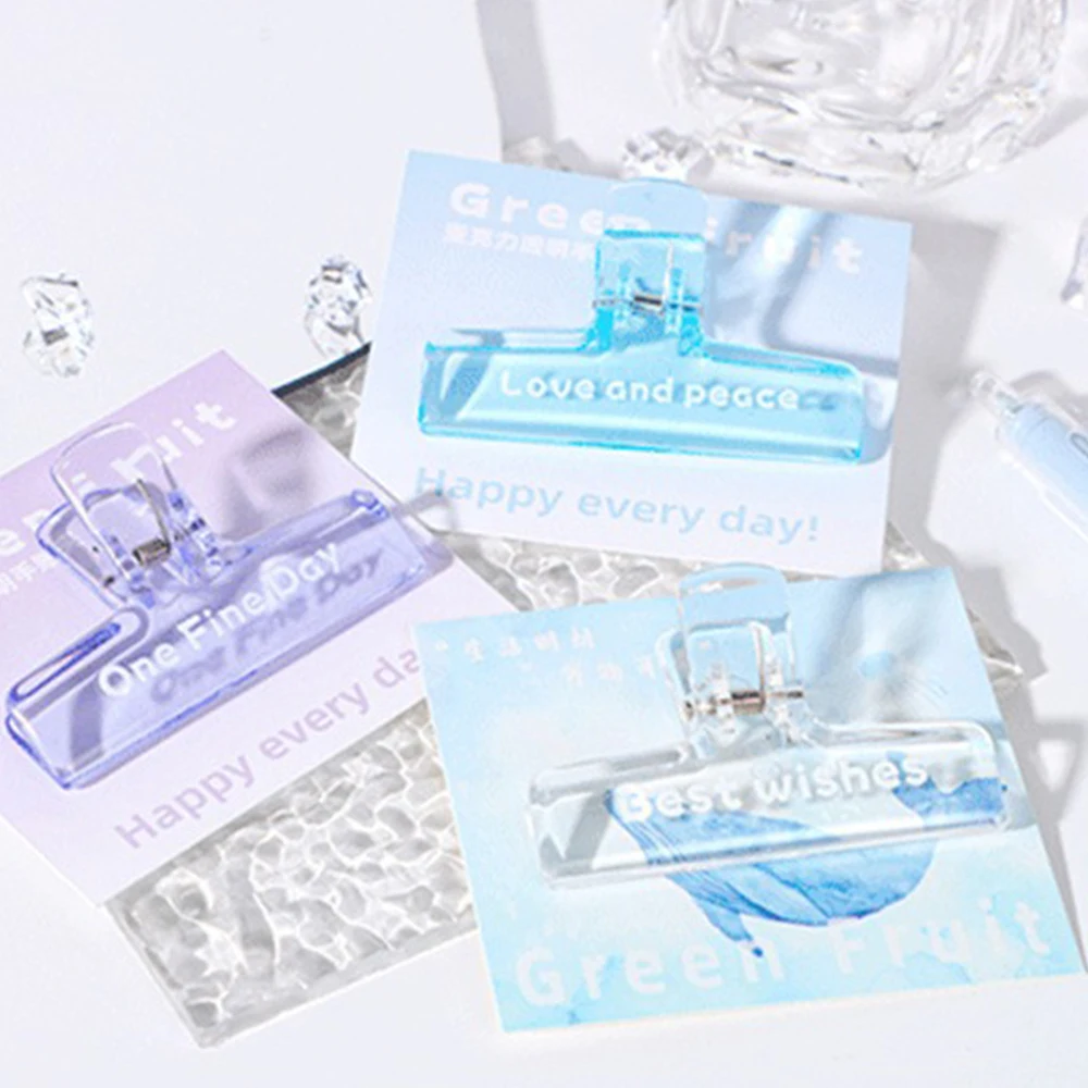 2/4/6PCS Hand Account Folder Multi-function Storage Functional Popular Modern Best Selling High Quality Acrylic Clip