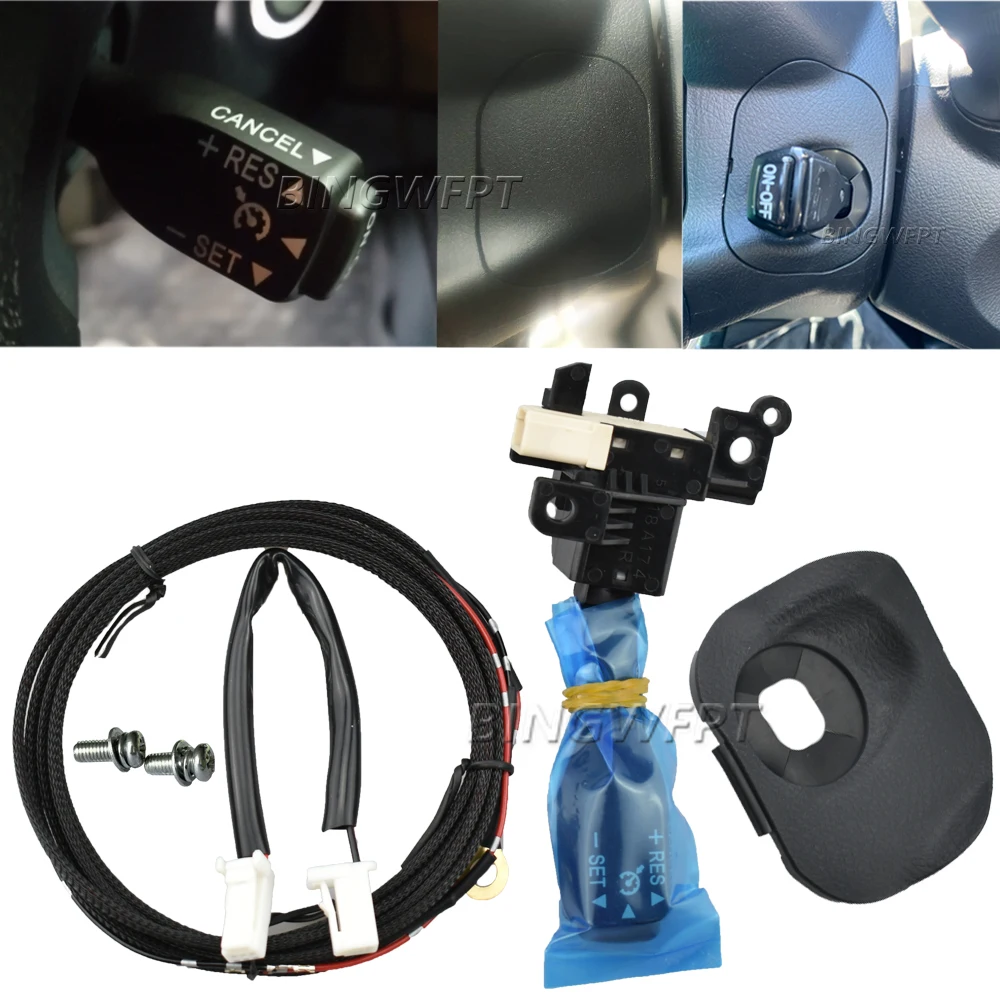 45186-06300-C0 Cruise Control Cover 45186-06300 84632-34011 84632-34017 Steering Wheel Cover For Toyota Camry 50 2011-2016