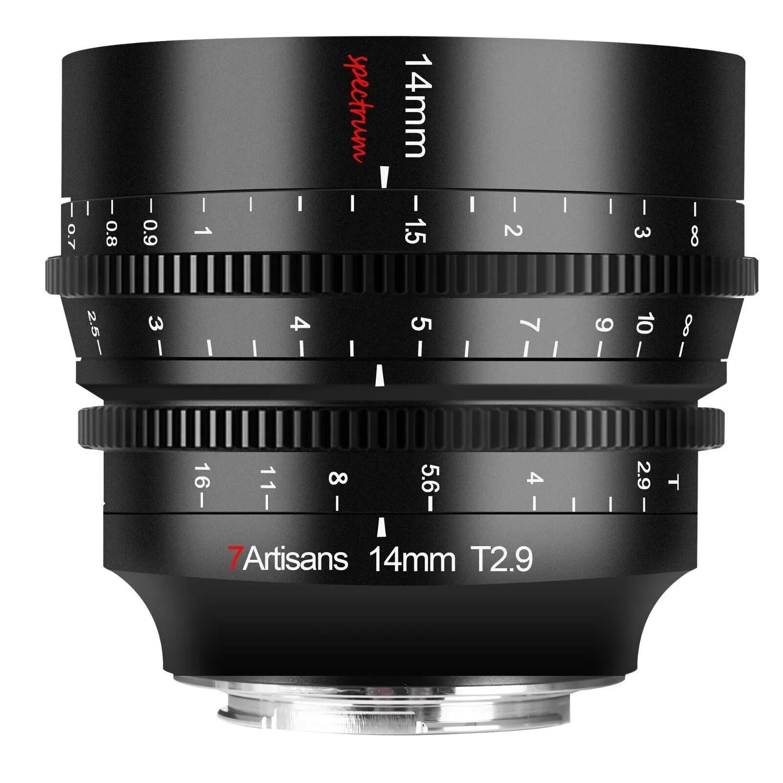 7artisans 14mm T2.9 Full Frame 114 ° Wide Angle Spectrum Series Prime Cine Lens for Canon RF Sony FE A7C Nikon Z Leica SL SIGMA