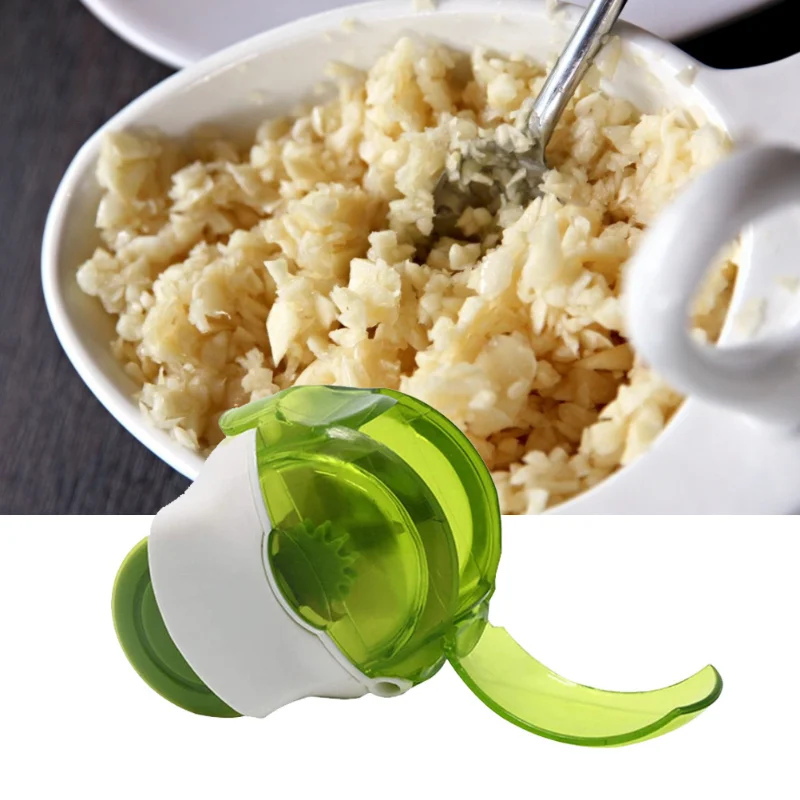 

1PC Manual Roller Garlic Chopper Garlic Grinder Crusher Garlic Press Kitchen Gadget Shredder Grinder Chopper Garlic Cutter