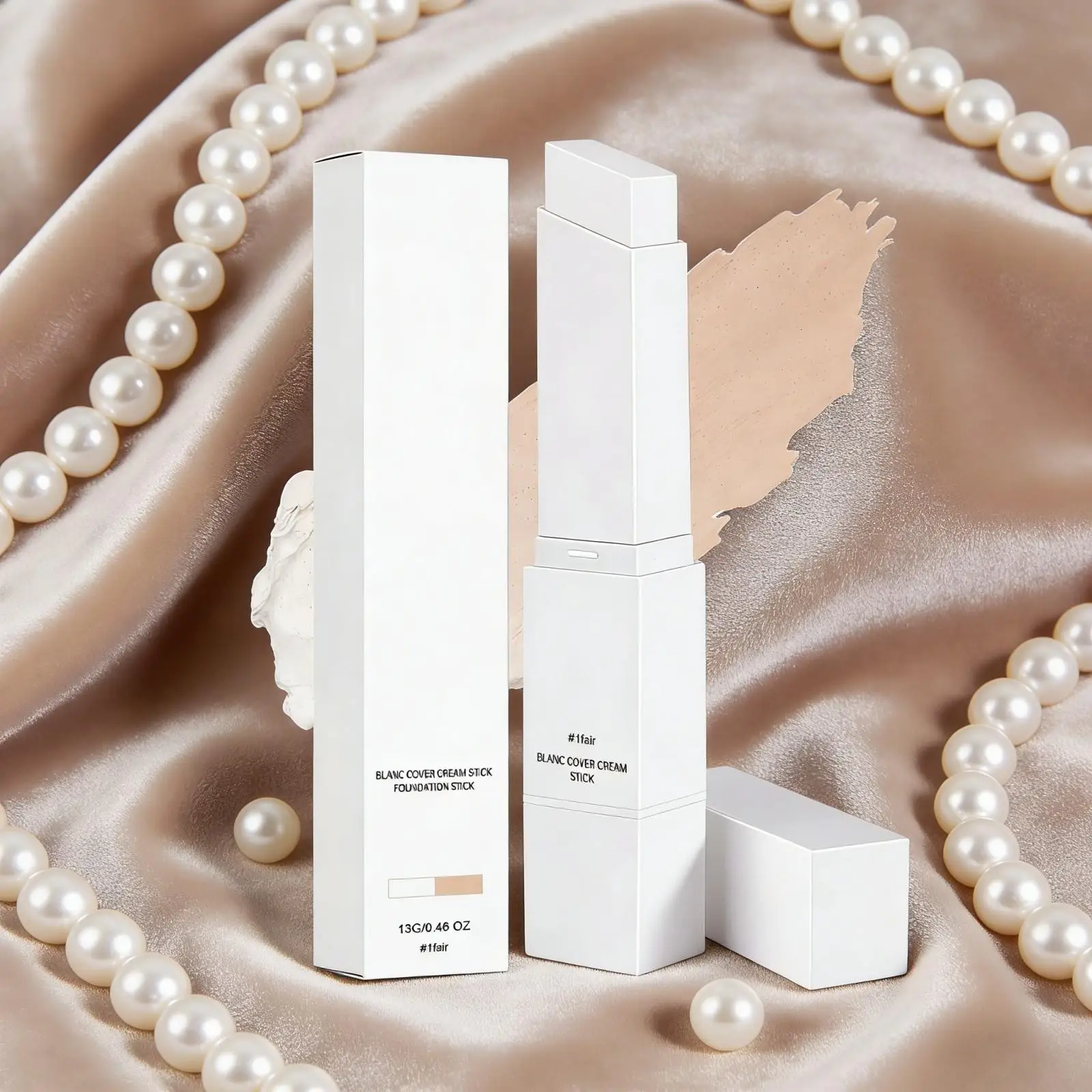 

Flawless Foundation Stick Face Glowing Skin Brightening Waterproof Smudge-Proof High Coverage Concealer Makeup Stick Foundation