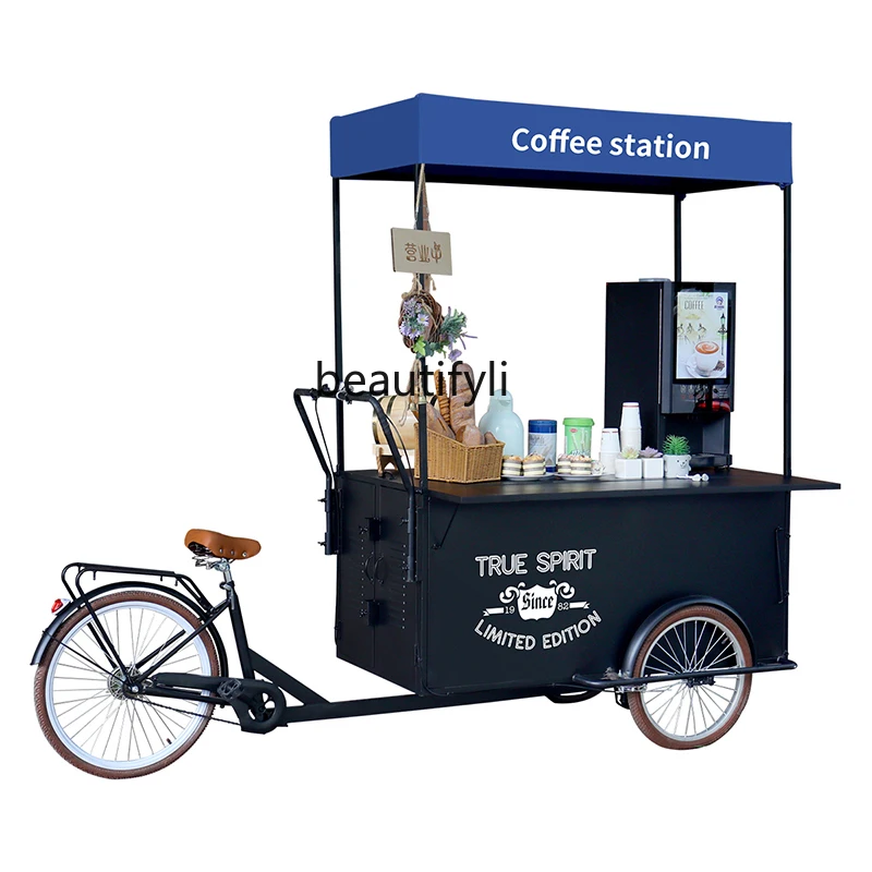 Supermarket shopping mall truck promotion display stand night market ice cream milk tea mobile dining car