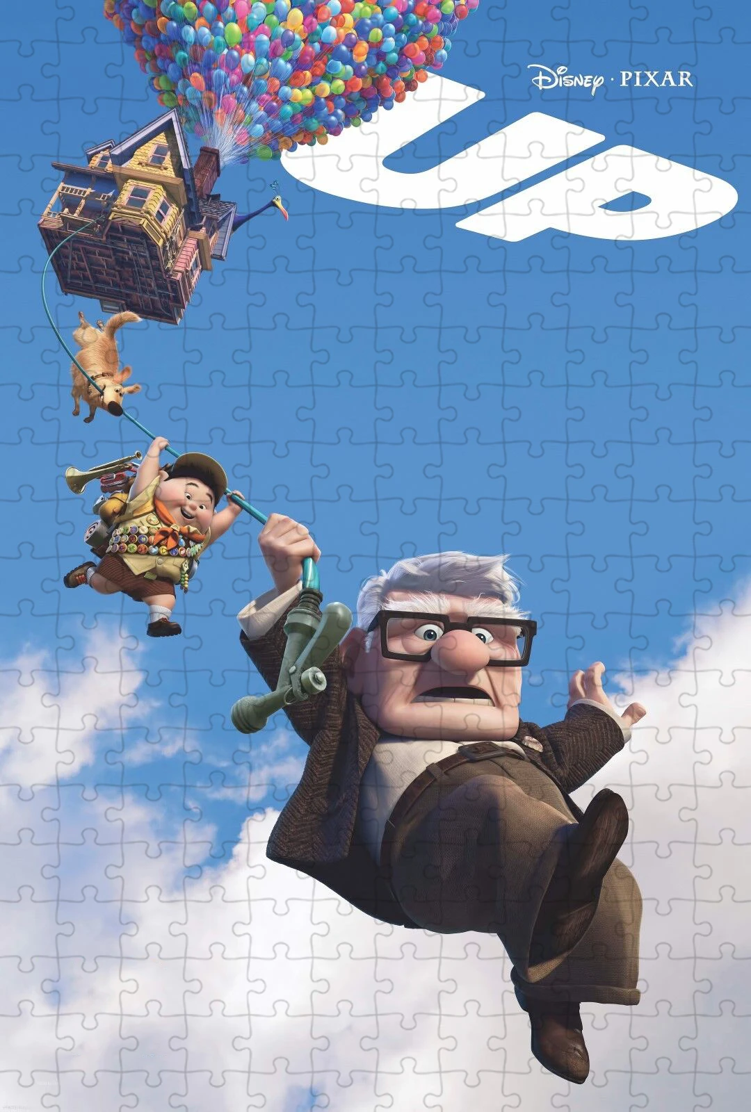 Disney filme pixar up quebra-cabeça 108/200/300/500/1000 peças dos desenhos animados quebra-cabeças de madeira para adulto jogo de descompressão brinquedos artesanais