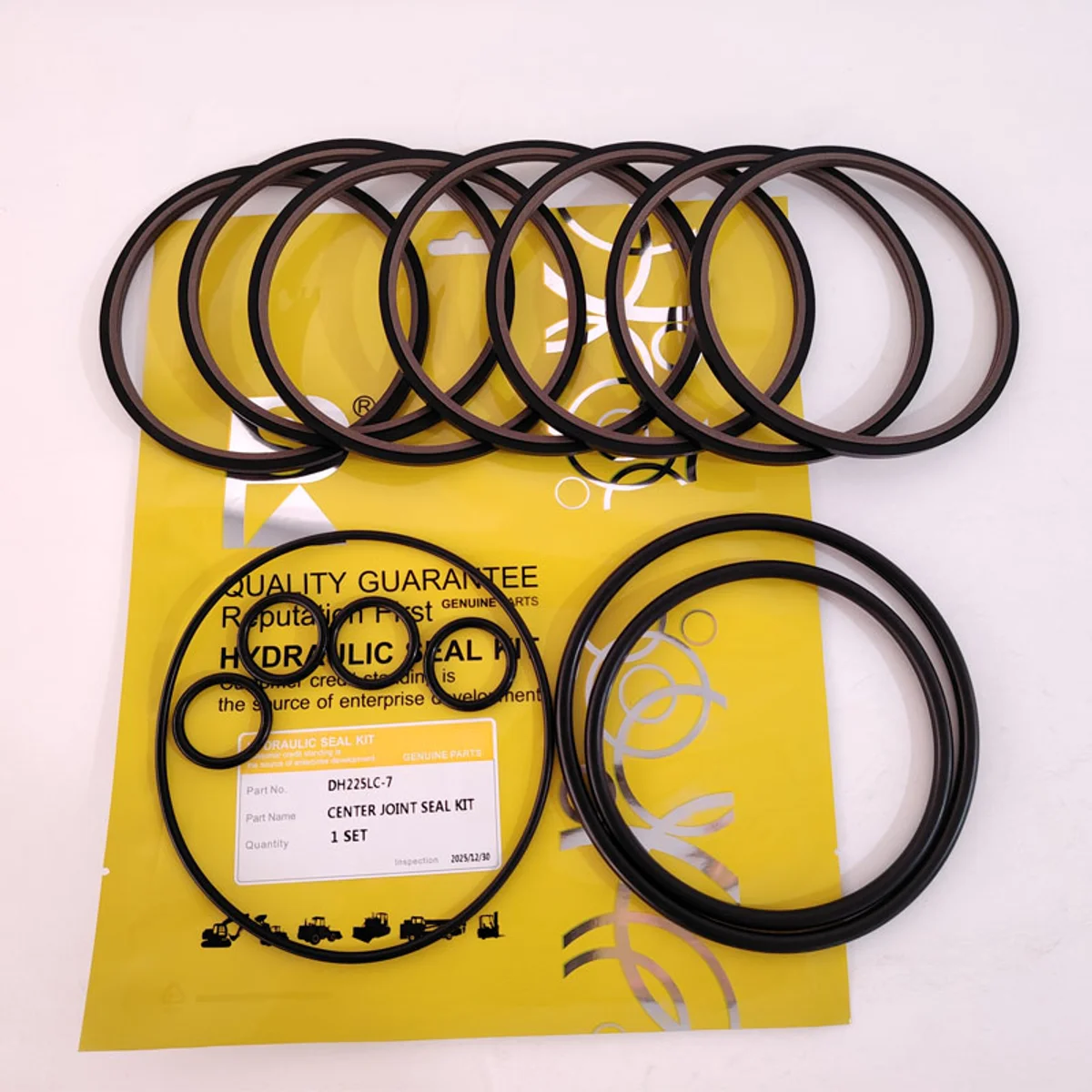 Dh225lc-7 Swivel Joint Seal Kit Ptfe Excavator Center Joint Overhaul Repair Kit