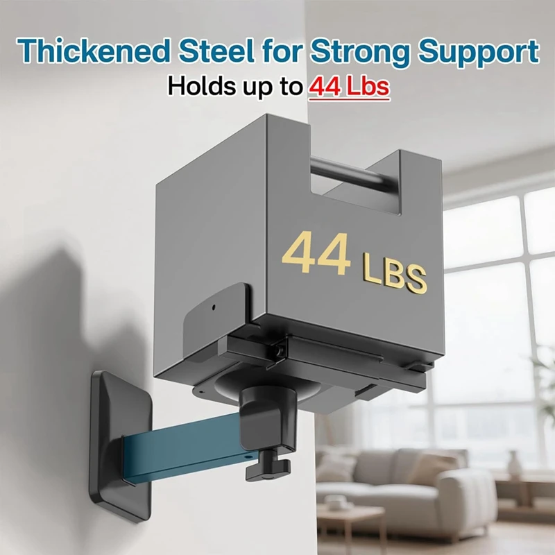 2PCS Speaker Wall Mounts Dual Side Clamping Speaker Wall Mounts for Most Bookshelf Speakers Surround Sound Speakers-ABLL