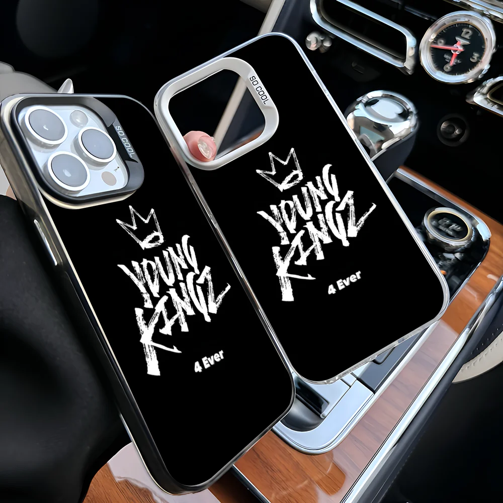 

Чехол для телефона Epc M-Myke Towers LALA IMD, чехол для телефона для IPhone 16, 15, 14, 13, 12, 11 Pro Max Plus, цветной серебристый чехол