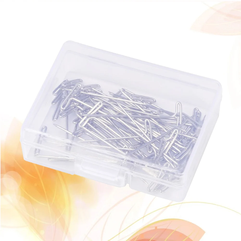 100 Pcs Stainless Steel Needle Stretchy Caterpillar Toy Making Metal T-Pins