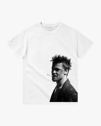 

Fight Club De Tyler Durden Peripheral Pattern Printing Summer Luxury Brand Cotton Men's and Women's T-Shirts Short Sleeves