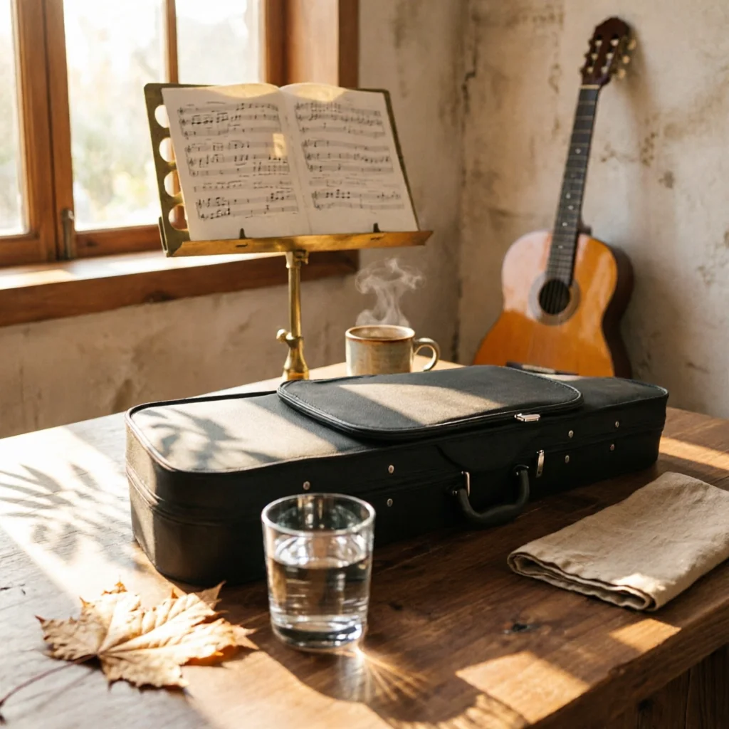 Hard-Shell Violin Case Padded Hard Shell Violin Case Impact-Resistant Travel for Violinists, Rehearsals, Lessons