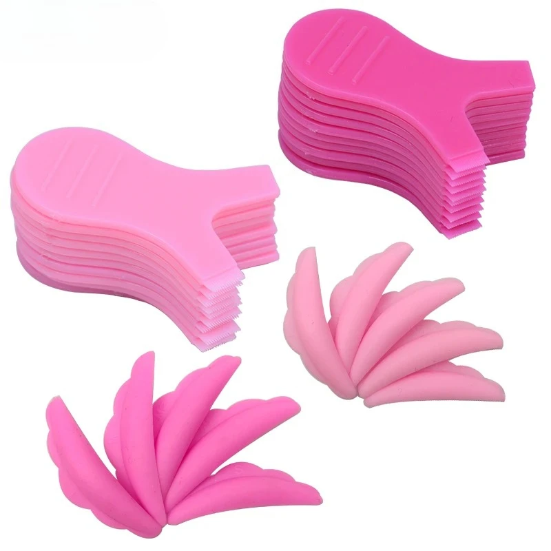 Kit de almohadillas para permanente de pestañas postizas, almohadillas de protección de silicona para levantamiento de pestañas, rizador de elevación de extensión de pestañas, herramientas de parche de escudo permanente, 10 Uds.