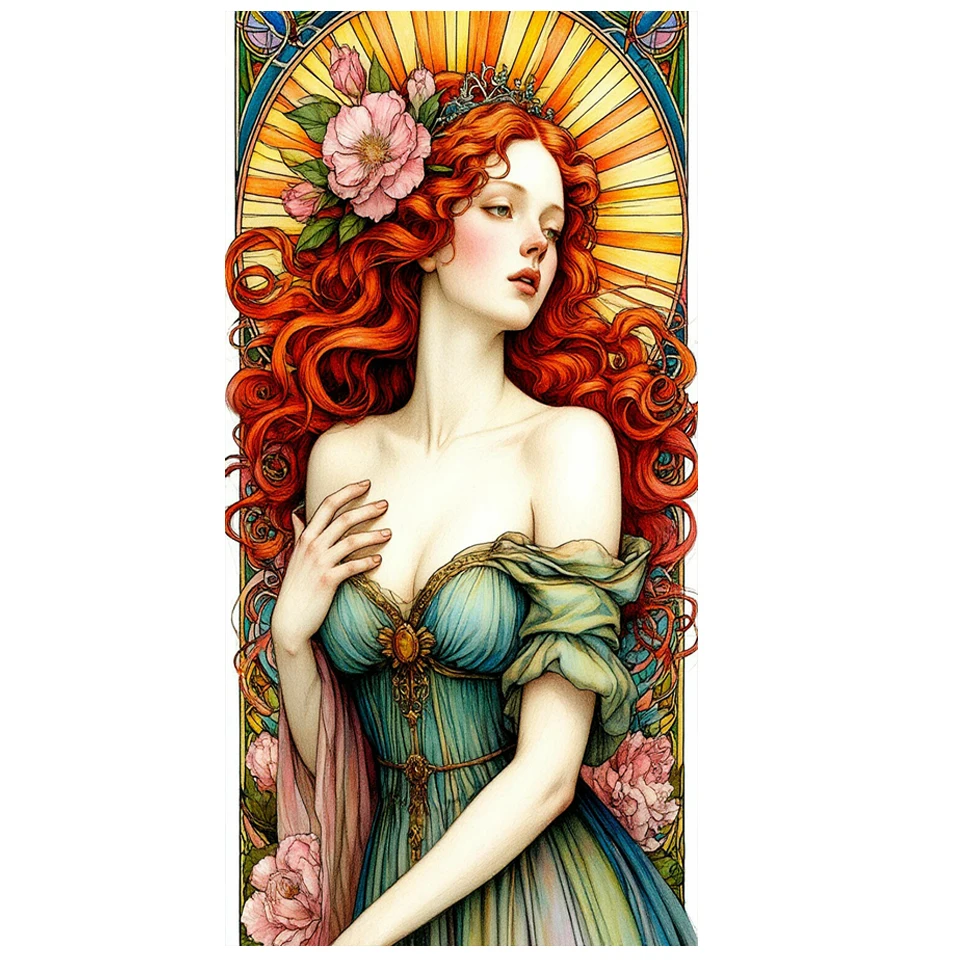 Large Moon Butterfly Flowers Fairy Diamond Mosaic New Elegant Goddess 5D DIY Diamond Painting Cross Stitch Kit Embroidery Decor