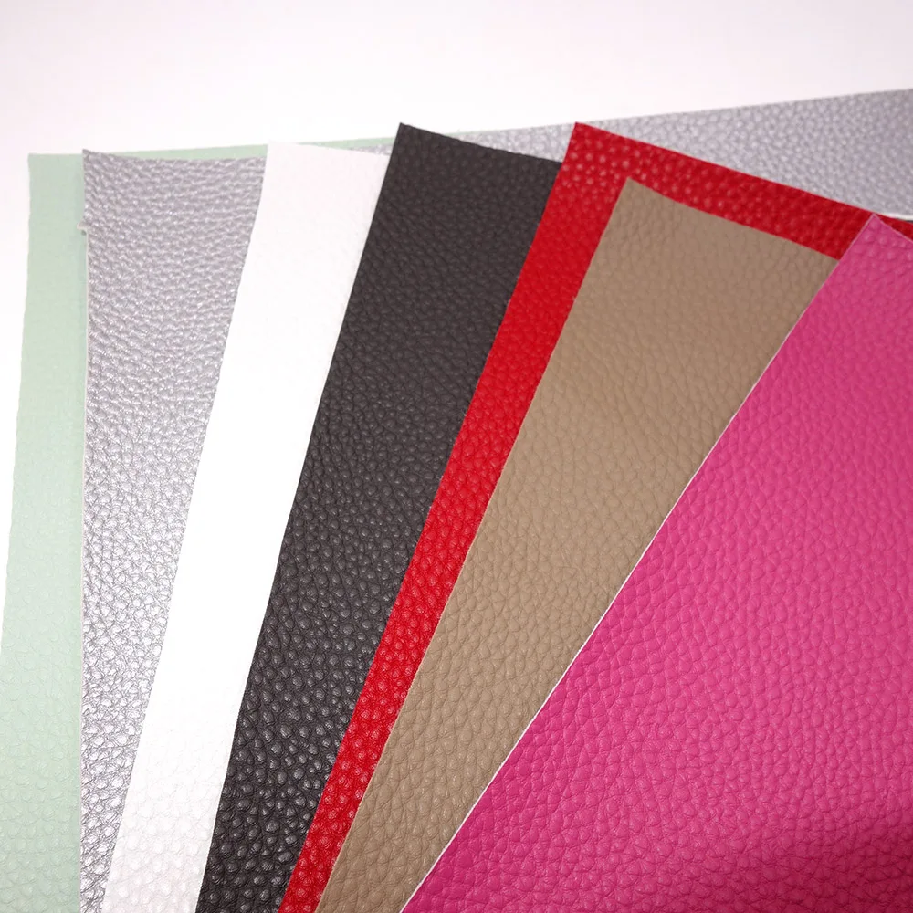 Pu Synthetic Leather 0.9MM Thickened Lychee Road Faux Leather Fabric For DIY Handmade Sew Clothes Accessories Supplies