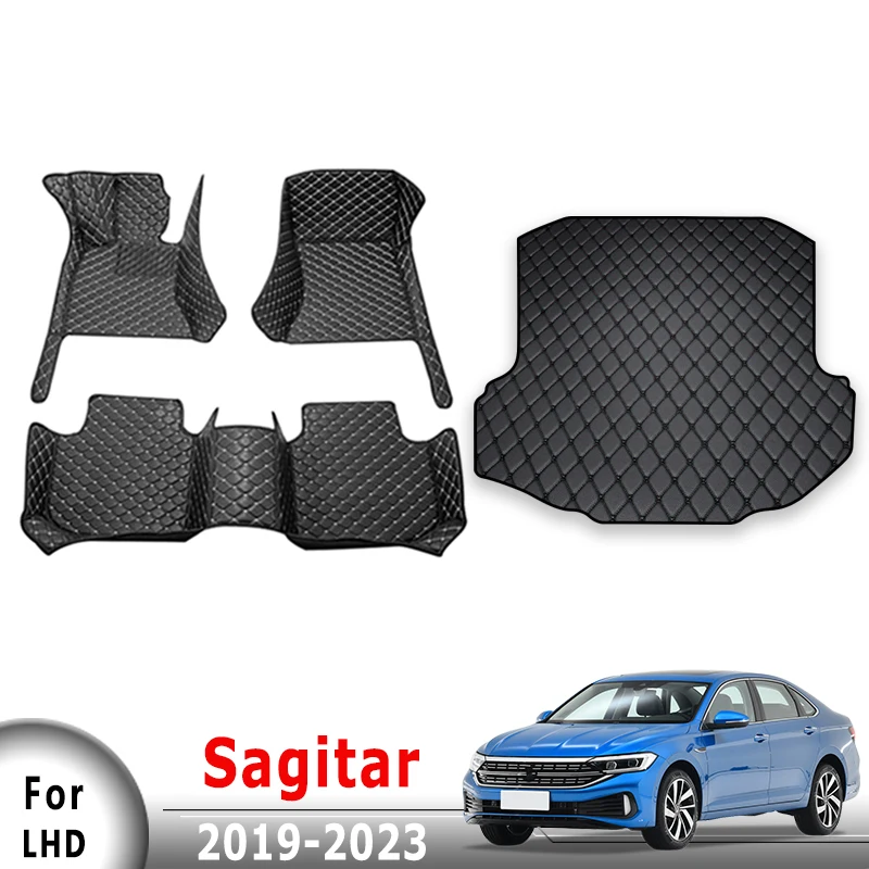 

Автомобильные коврики, ковры в багажник для Volkswagen vw Sagitar 2019 2020 2021 2022 2023, чехлы, автомобильные аксессуары для интерьера, водонепроницаемые для ног