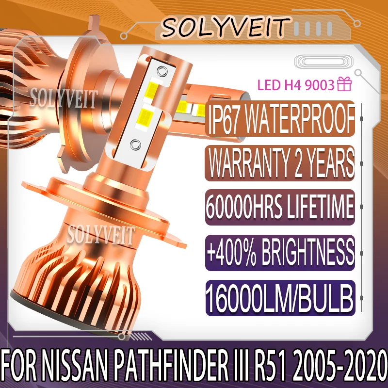 

Simple Setup Waterproof High Low Beam Headlight For Nissan Pathfinder III R51 2005 2006 2007 2008 2009 2010 2011 2012 2013-2020