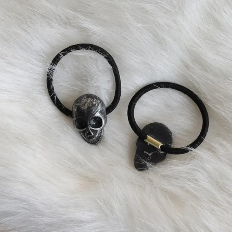 Dewasa Halloween Skull Rambut Rope Wanita Gothics Rambut Band Remaja Dekorasi Rambut