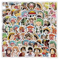 10/50/100PCS Cool One Piece Anime Cartoon Stickers Decals For Kids DIY Laptop Scrapbook Fridge Graffiti Funny Sticker Toy Gifts