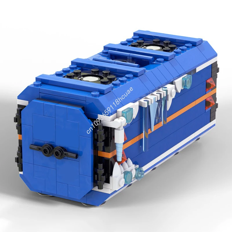 

373 шт. MOC космический контейнер для доставки 2.1 версия Ice Planet строительные блоки Рождественские вдохновляющие неограниченное количество творчества подарок ребенку